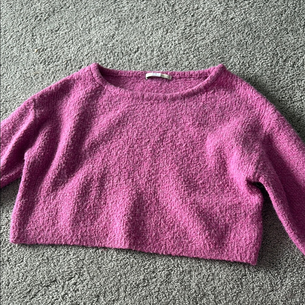 Urban Outfitters purple cropped sweater
